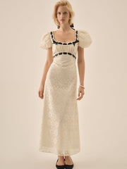 Creampuff Lace Maxi Dress — Cream