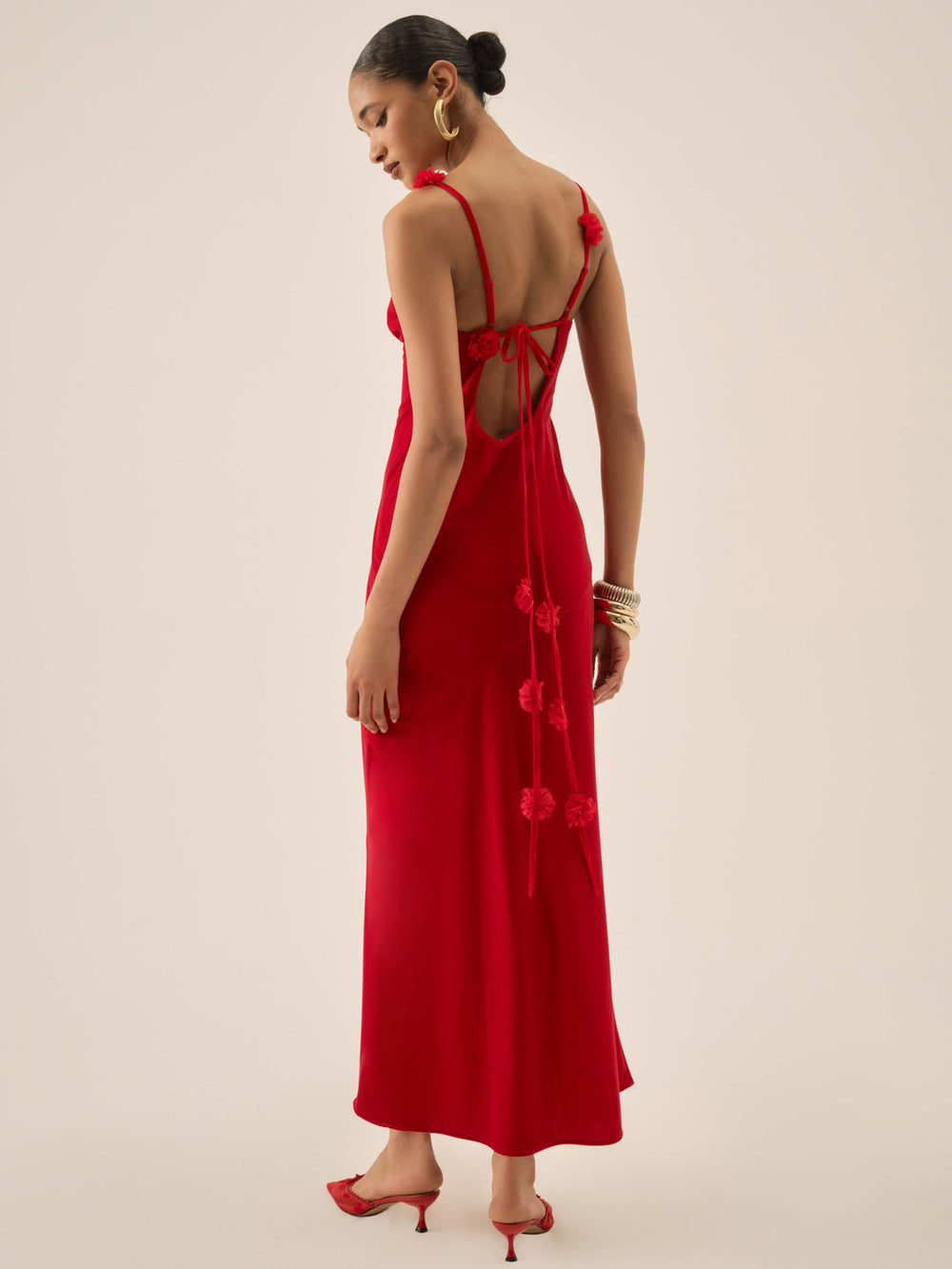 Huda Maxi Dress — Red