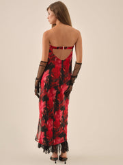 Dark Romance Maxi Dress — Red