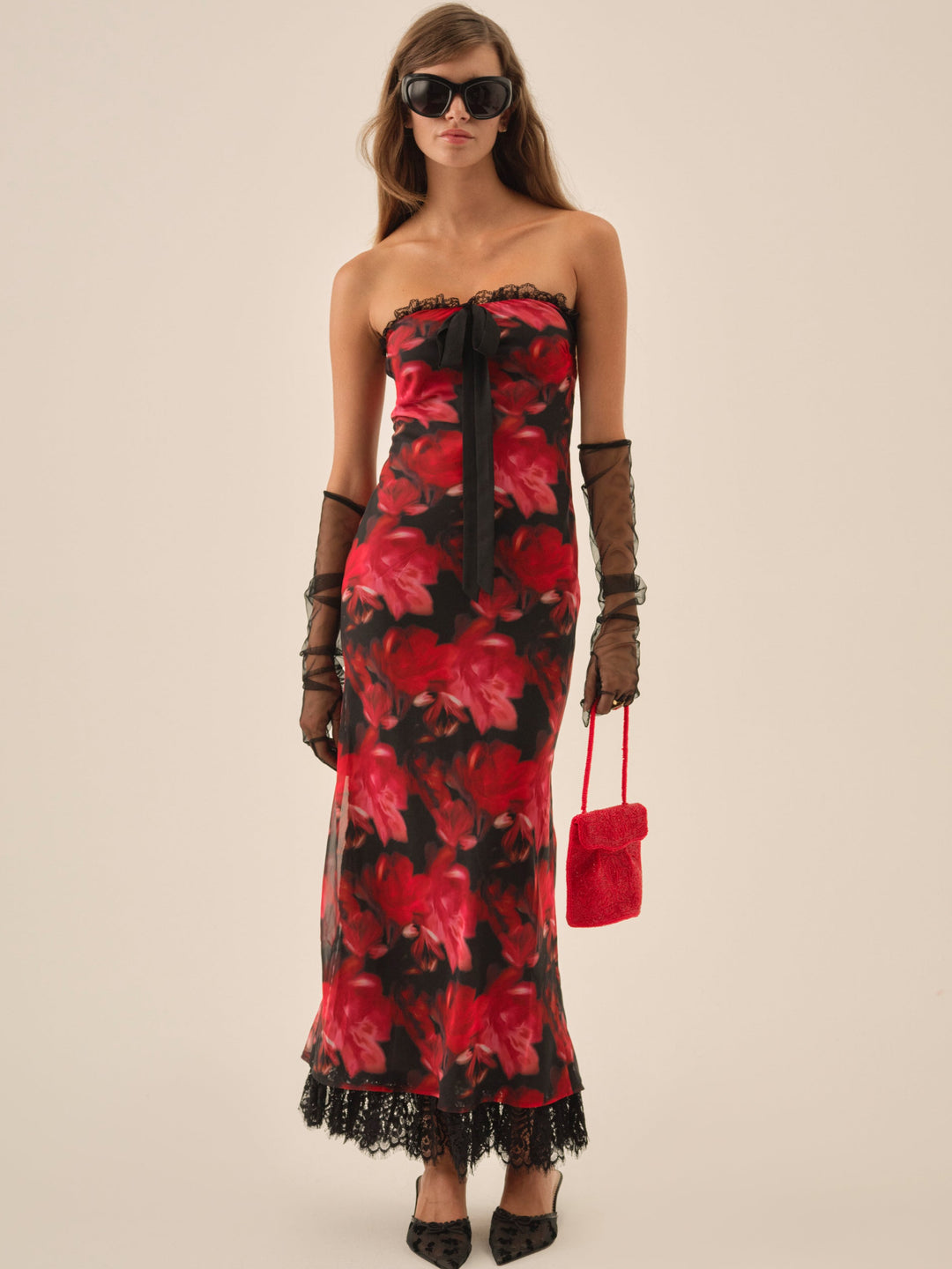 Dark Romance Maxi Dress — Red