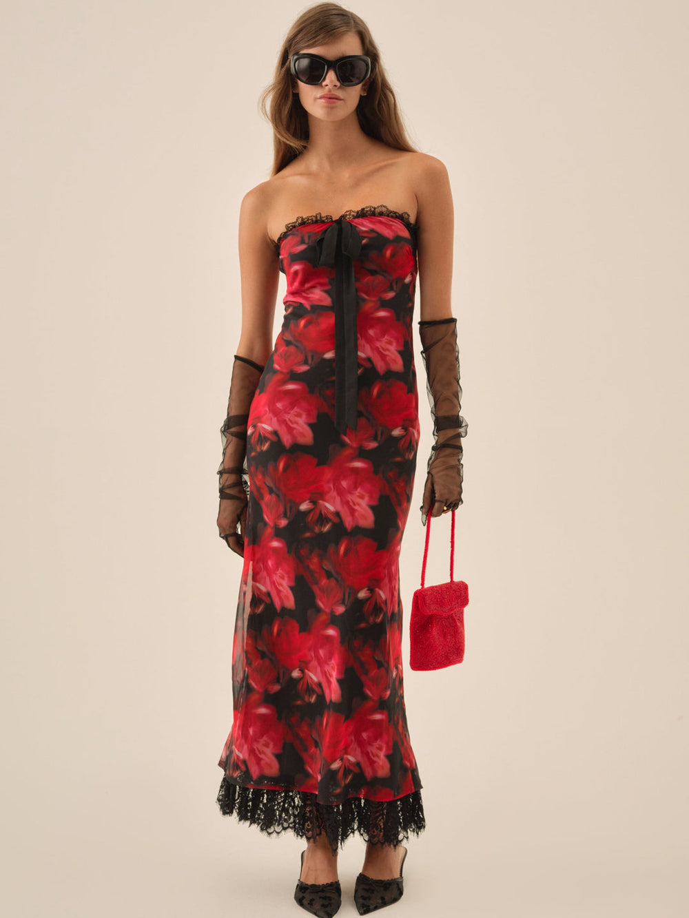 Dark Romance Maxi Dress — Red