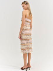 Layer Cake Midi Dress — Pink
