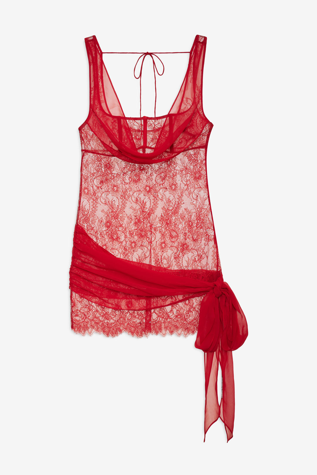 Sonja Slip Dress — Red