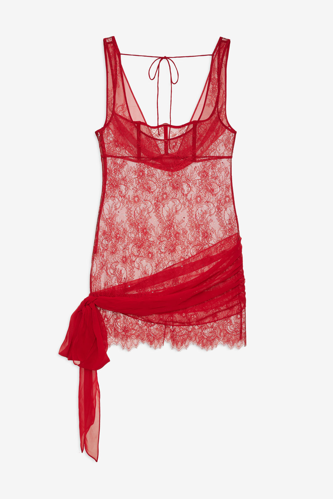 Sonja Slip Dress — Red