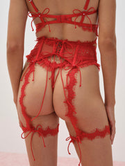 Sonja Garter Belt — Red