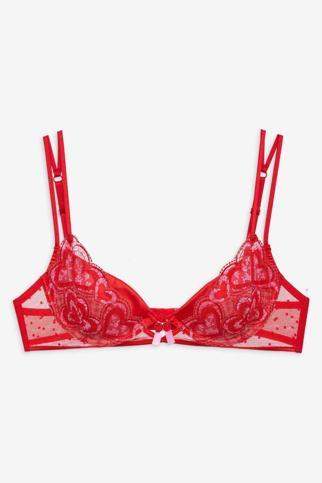 Heartbeat Underwire Bra — Red
