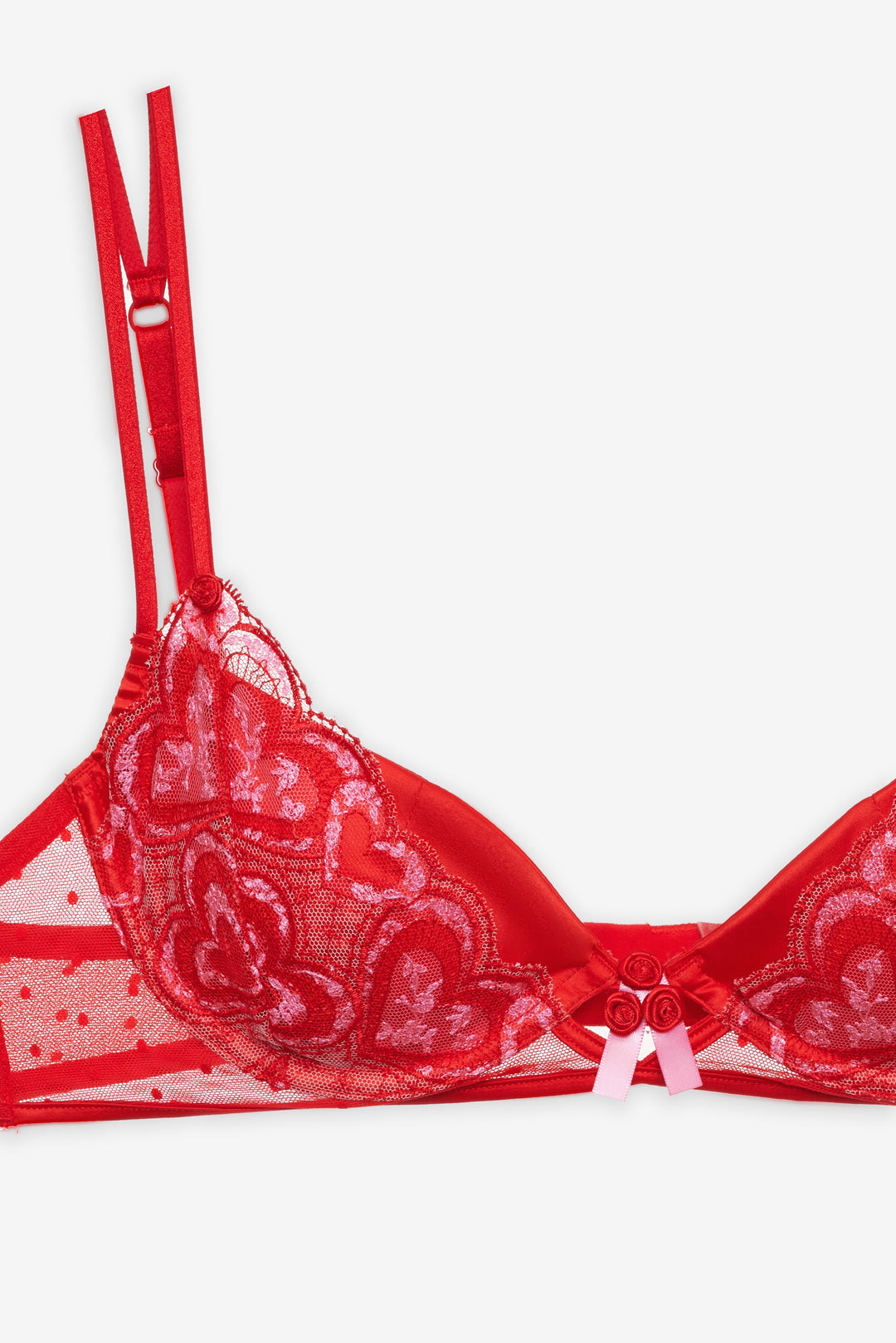 Heartbeat Underwire Bra — Red