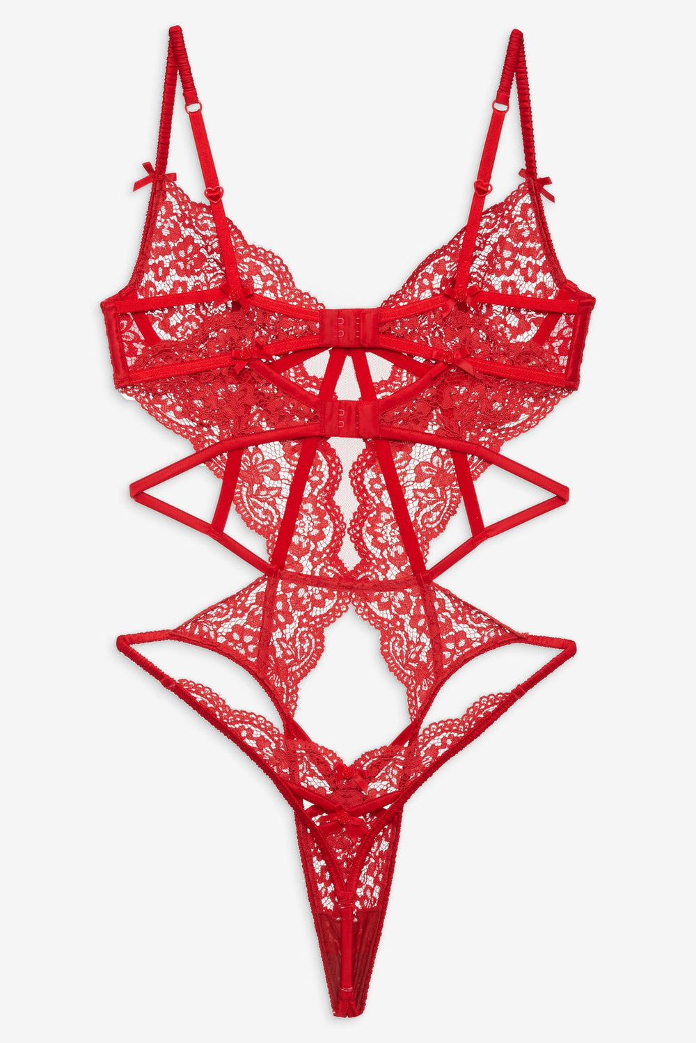Creamsicle Lace Bodysuit — Red