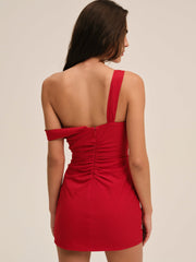 Amani Mini Dress — Red