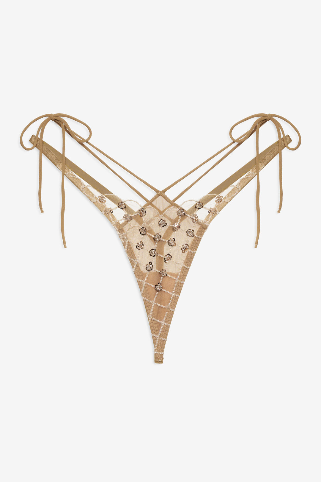 Dazzle Me Thong Panty — Gold