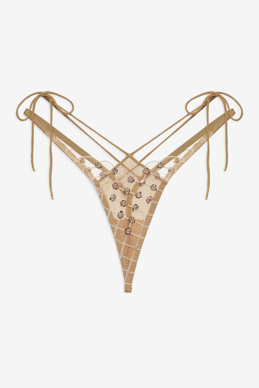 Dazzle Me Thong Panty — Gold