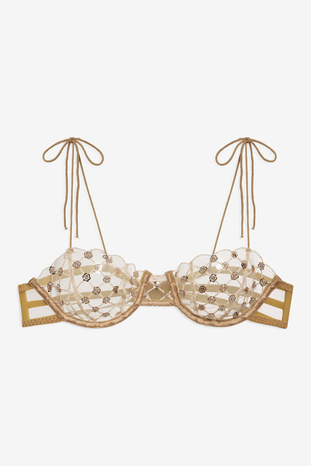 Dazzle Me Underwire Bra — Gold