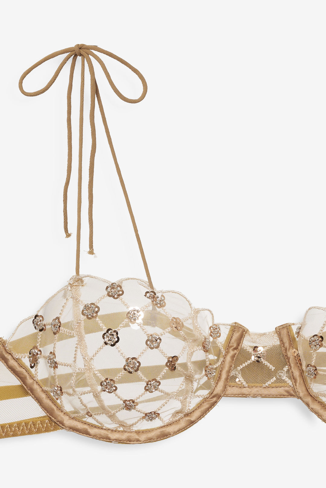 Dazzle Me Underwire Bra — Gold