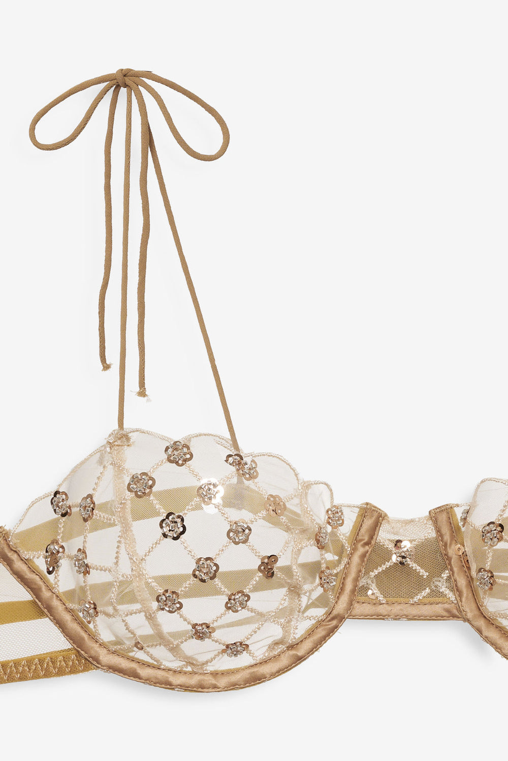 Dazzle Me Underwire Bra — Gold