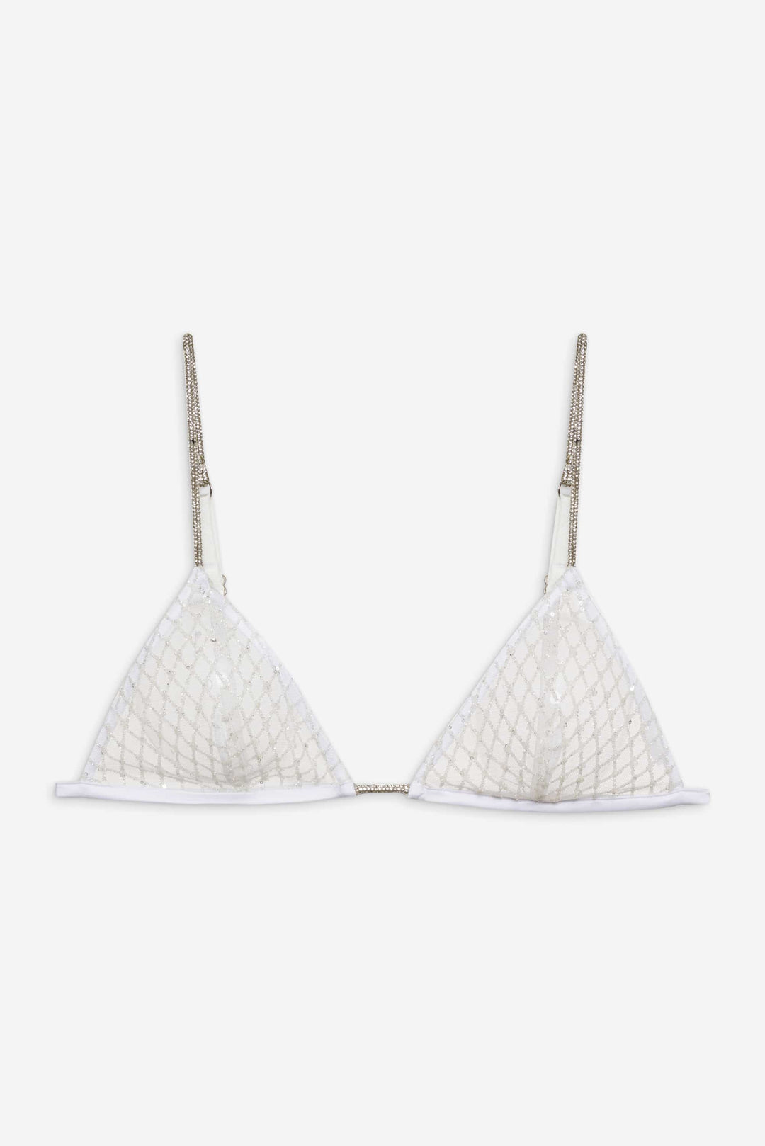 Glitter Bralette — White