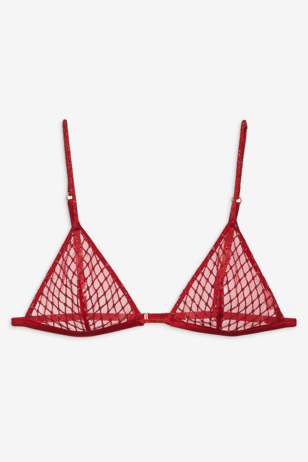Glitter Bralette — Red