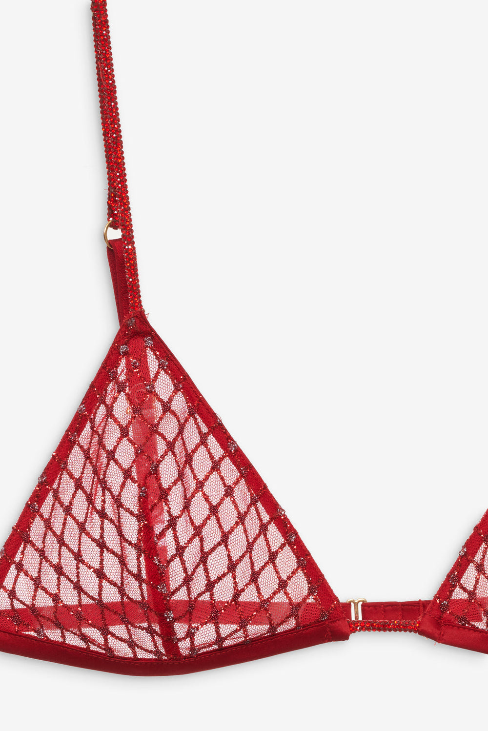 Glitter Bralette — Red