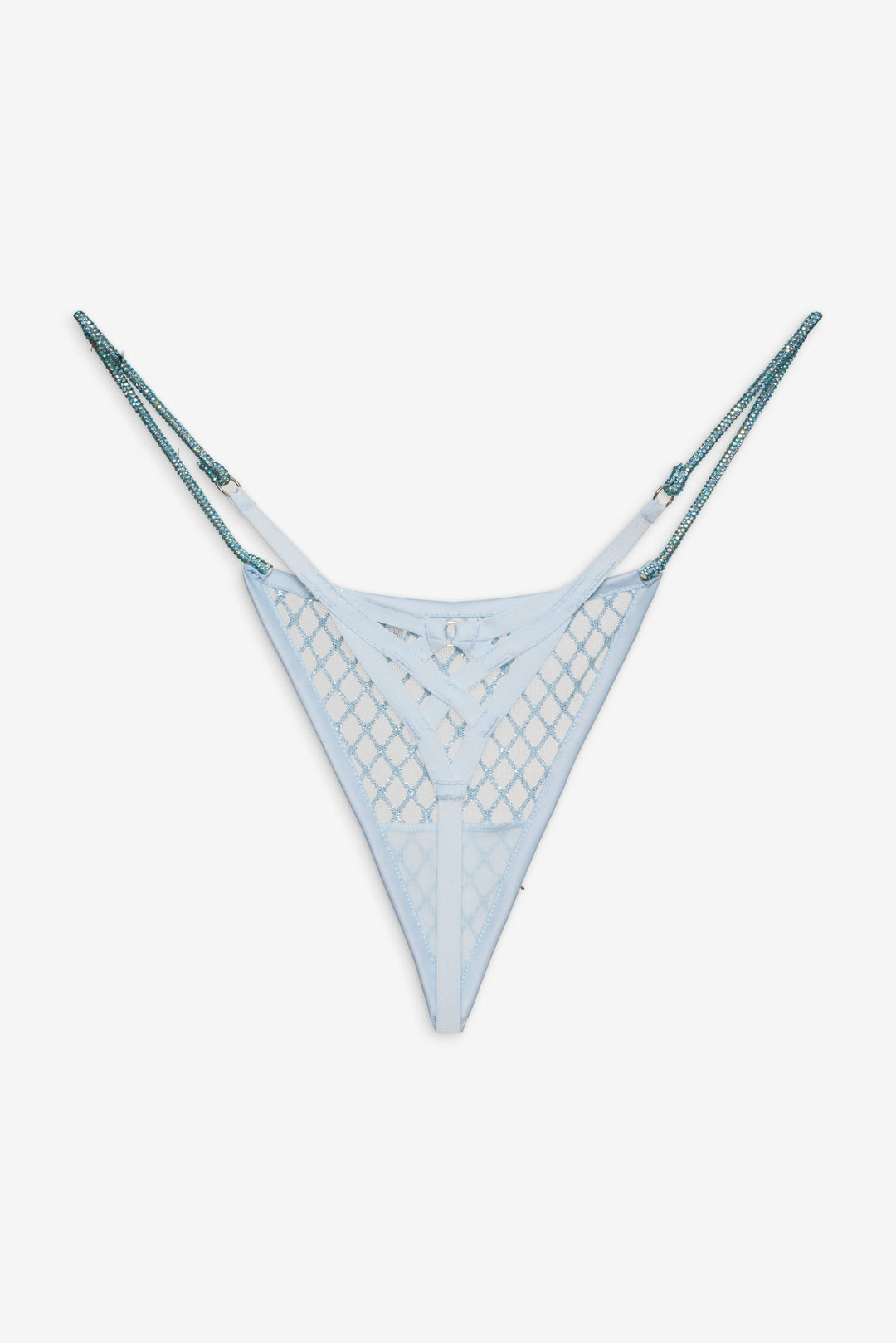 Glitter Thong Panty — Blue