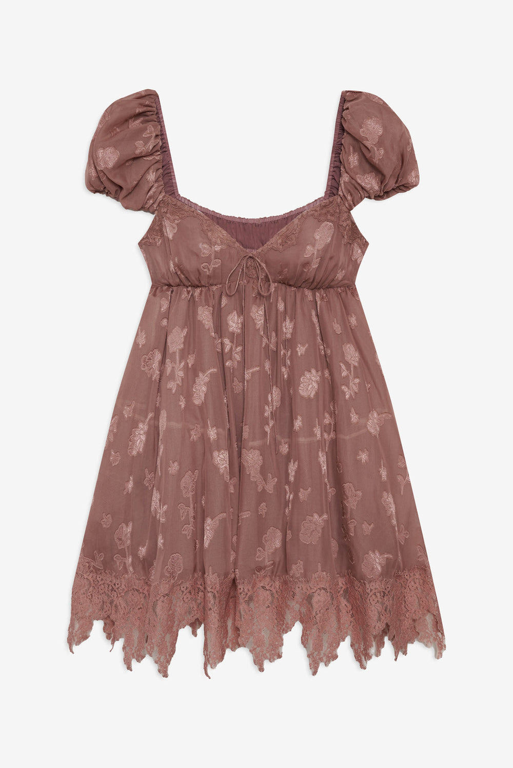 Olivia Mini Dress — Mahogany