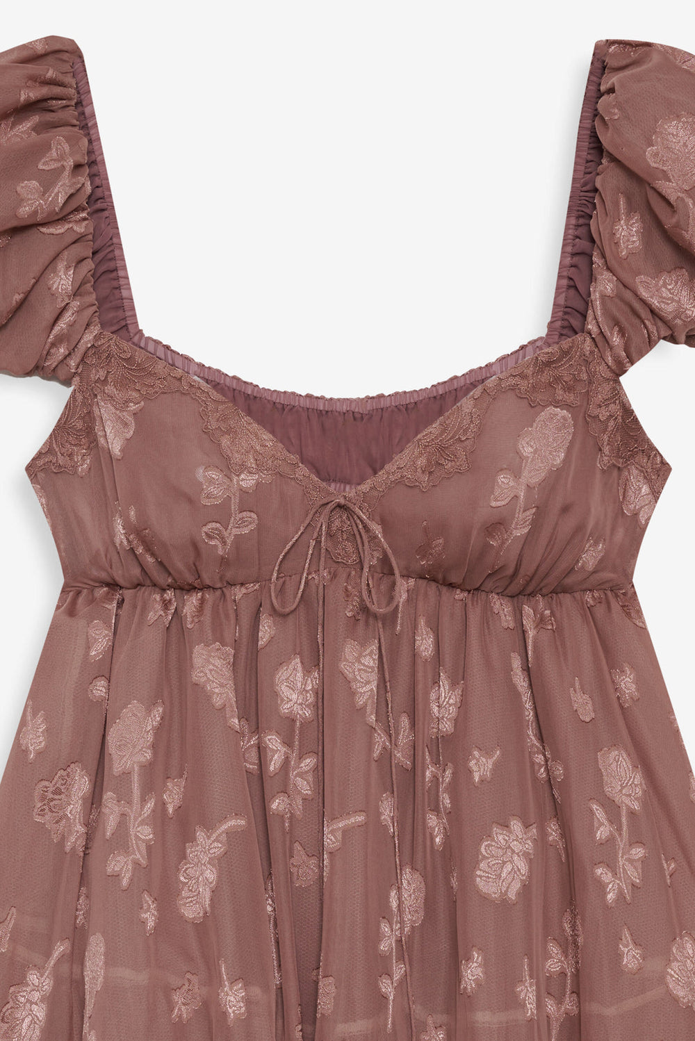 Olivia Mini Dress — Mahogany