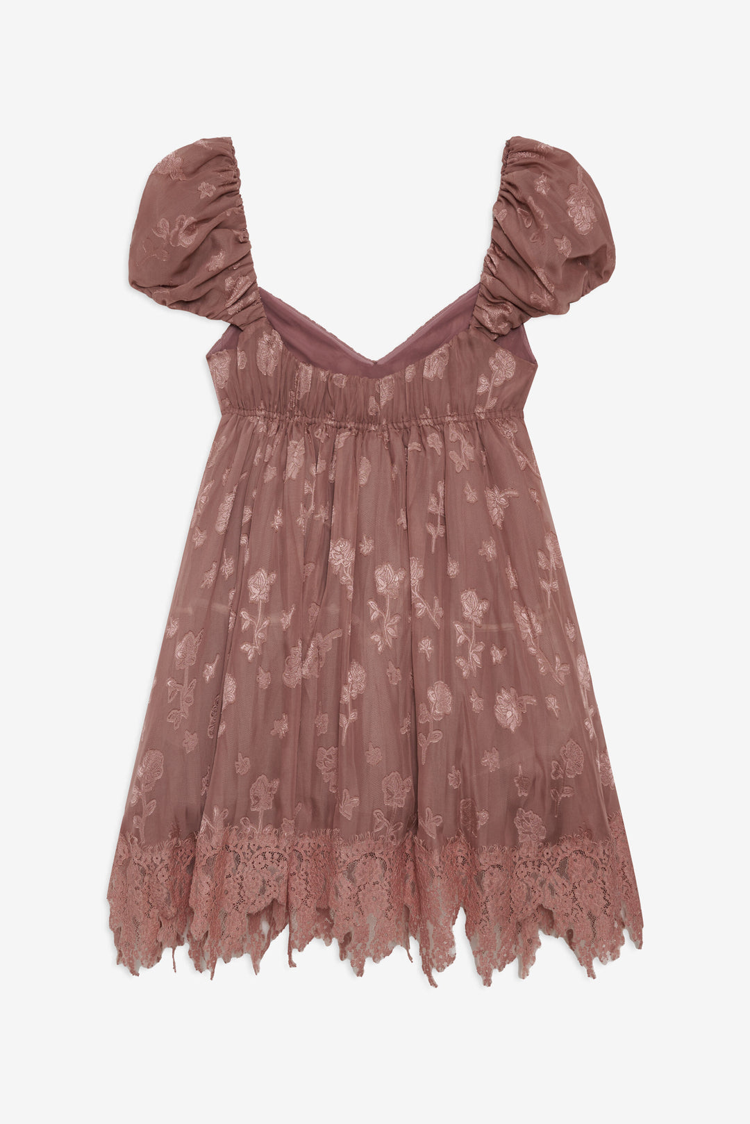 Olivia Mini Dress — Mahogany