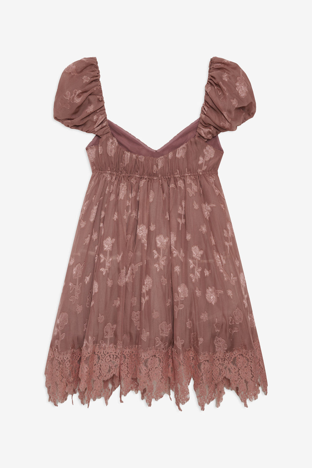 Olivia Mini Dress — Mahogany