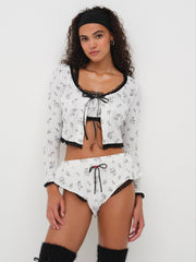 Fawn Cardigan — White