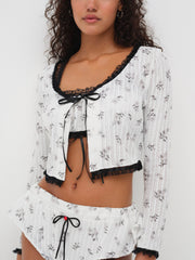 Fawn Cardigan — White