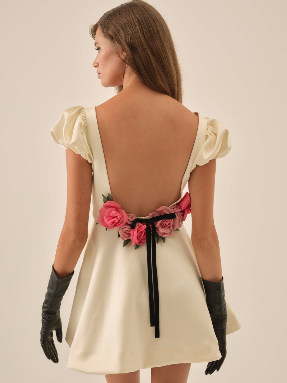 Rosalie Mini Dress — Cream