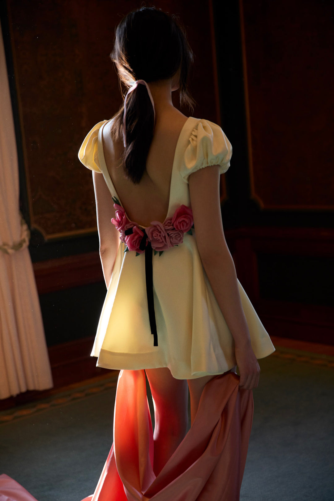 Rosalie Mini Dress — Cream