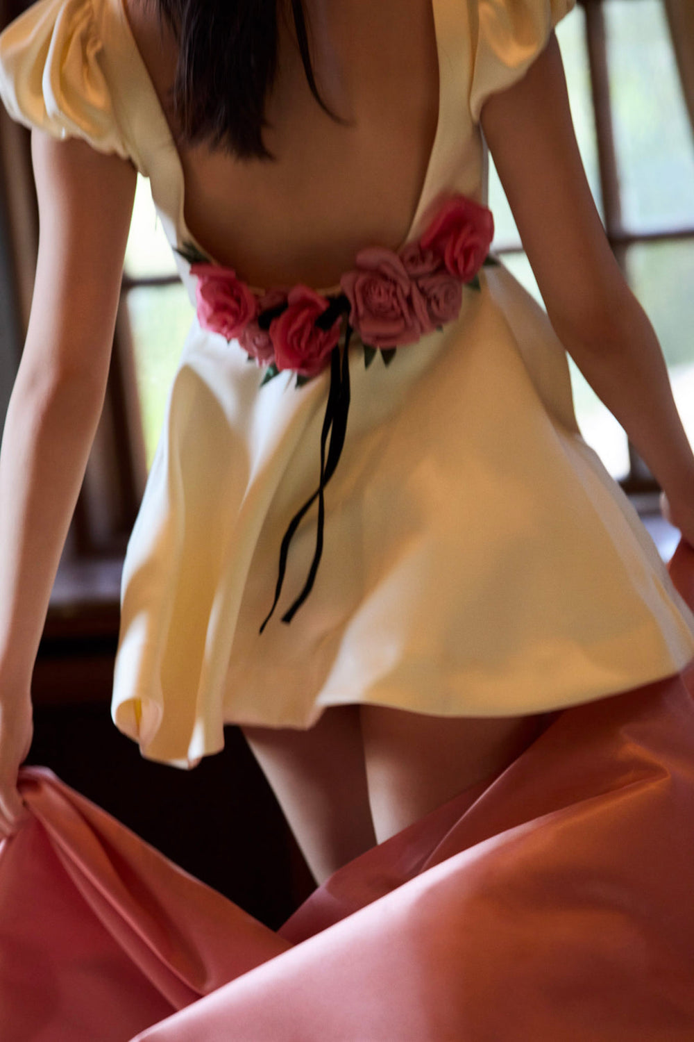 Rosalie Mini Dress — Cream