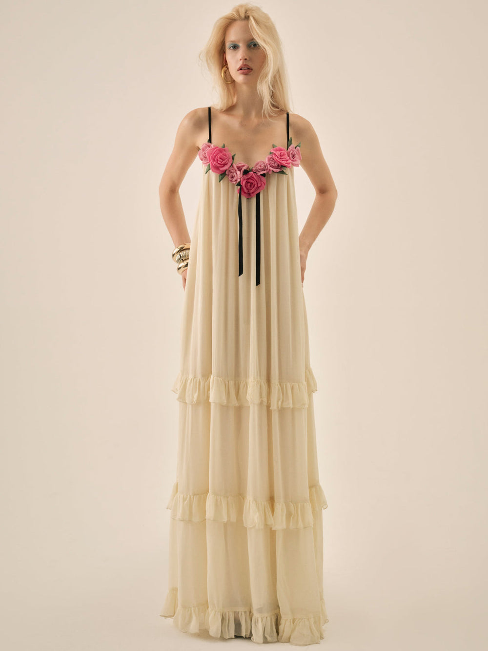 Rosalie Maxi Dress — Cream