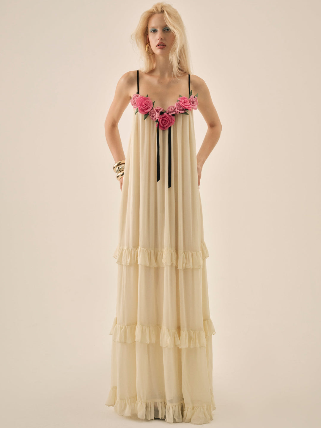 Rosalie Maxi Dress — Cream