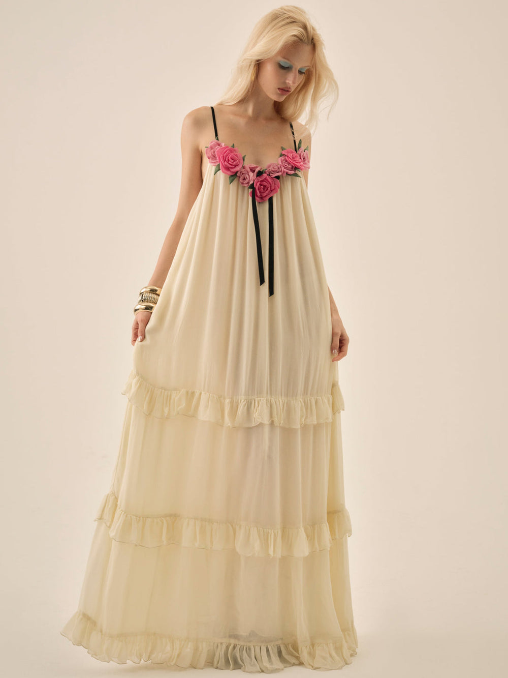 Rosalie Maxi Dress — Cream