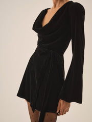 Lucinda Mini Dress — Black