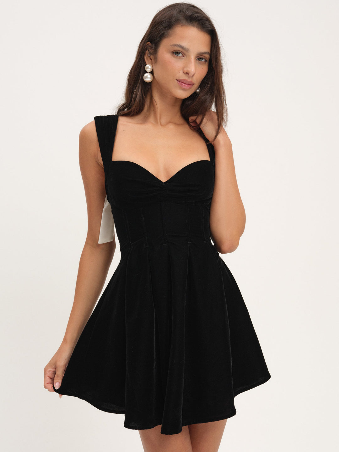 August Mini Dress — Black