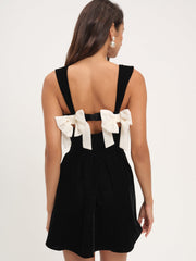 August Mini Dress — Black