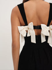 August Mini Dress — Black