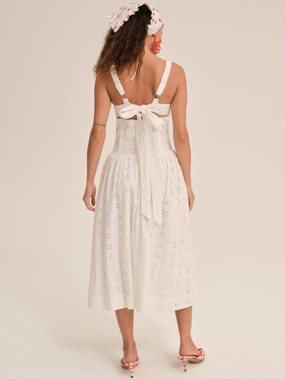 Dreamy Daisy Midi Dress — White