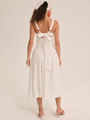 Dreamy Daisy Midi Dress — White