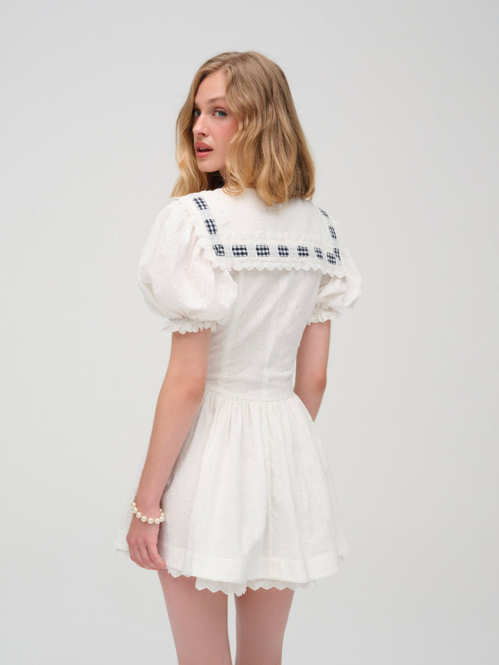 Ruby Ribbon Mini Dress — White