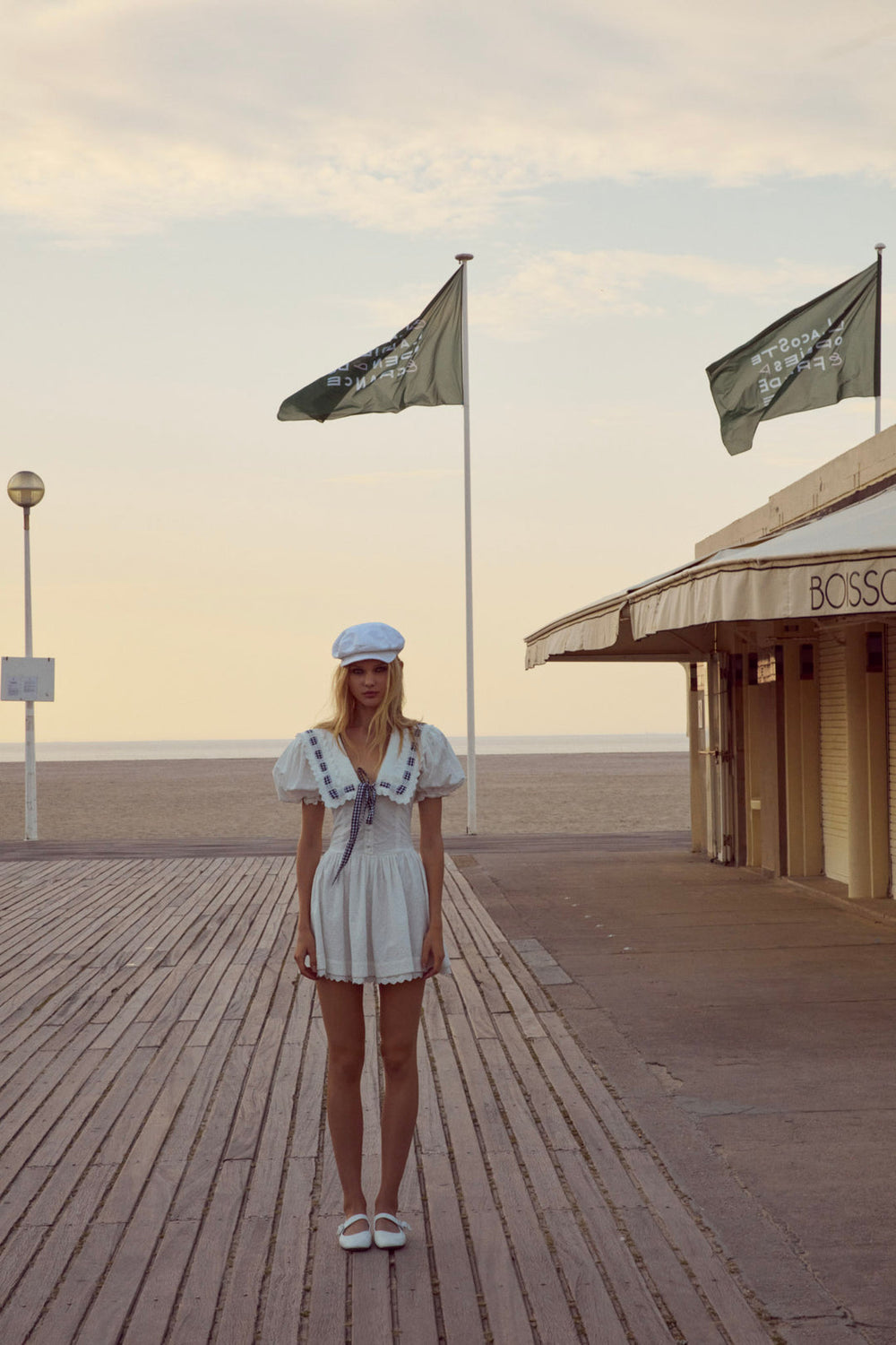 Ruby Ribbon Mini Dress — White