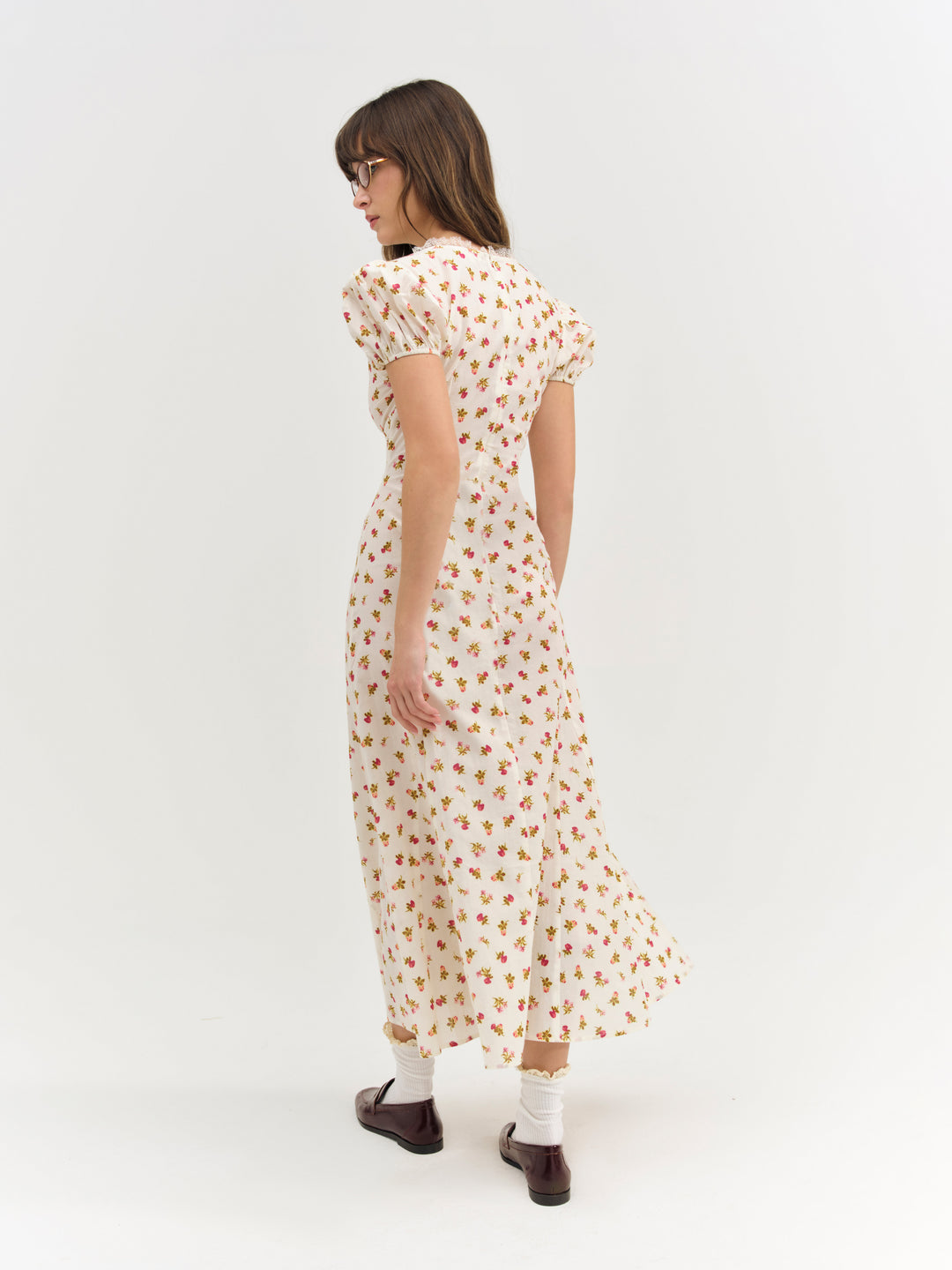 Adahlia Floral Maxi Dress — Cream
