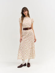 Adahlia Floral Maxi Dress — Cream