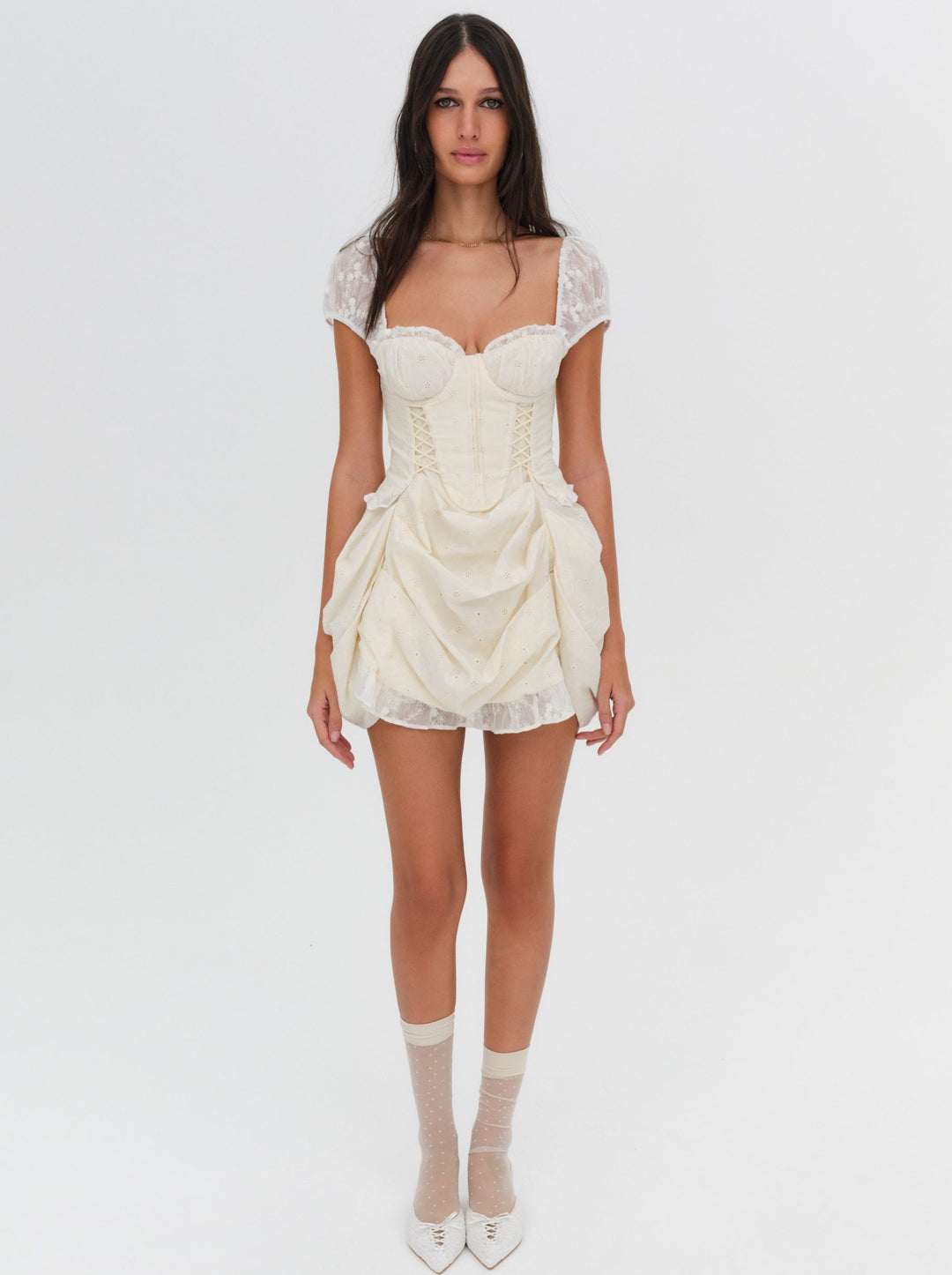Morgan Mini Dress — White