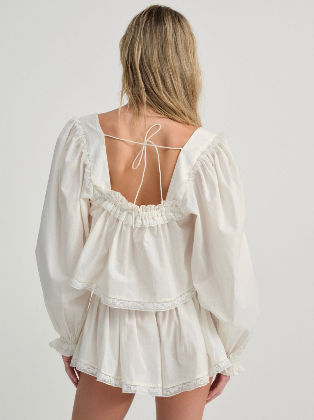 Venetia Sleep Top — Vintage Cream