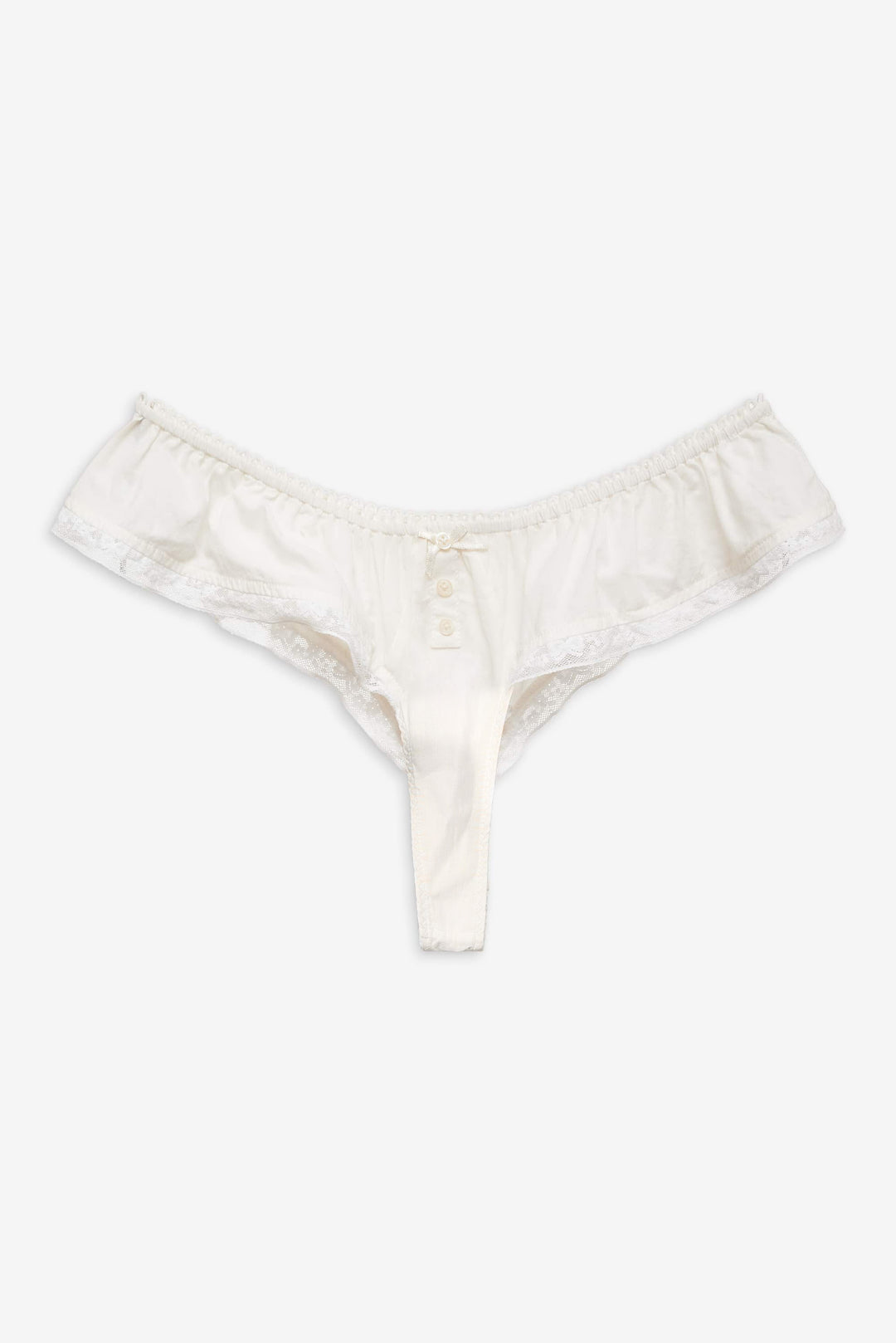 Venetia Thong Panty — Vintage Cream