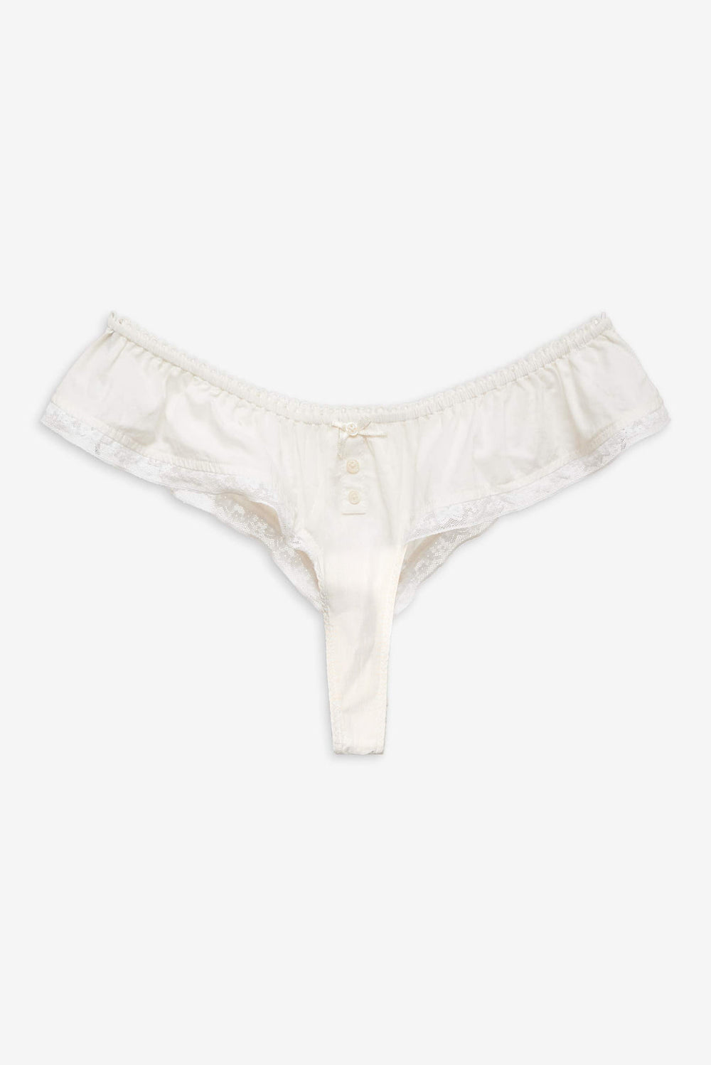 Venetia Thong Panty — Vintage Cream
