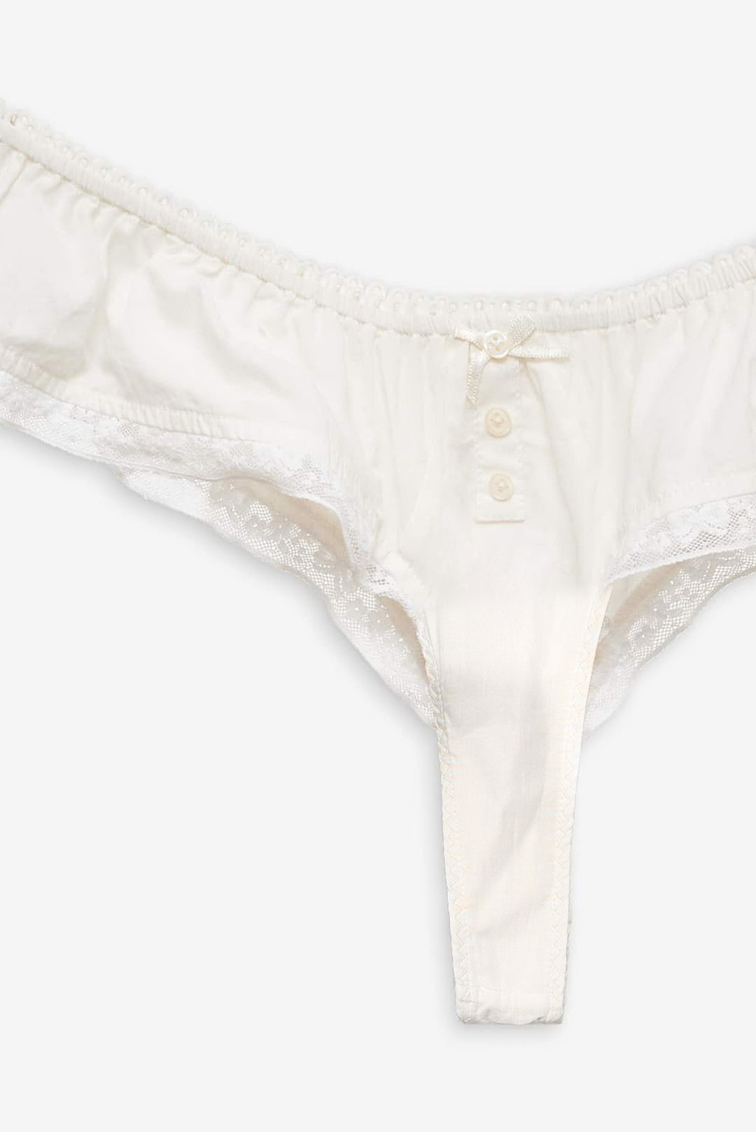Venetia Thong Panty — Vintage Cream