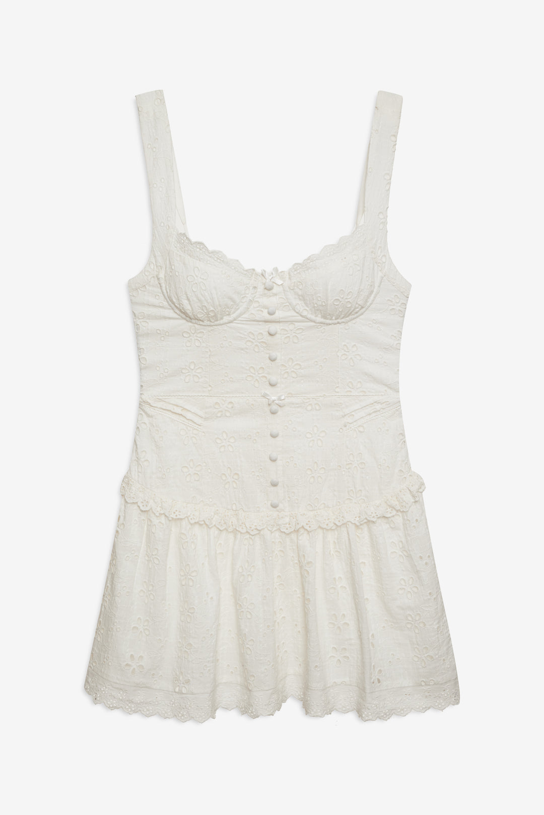 Dreamy Daisy Mini Dress — White